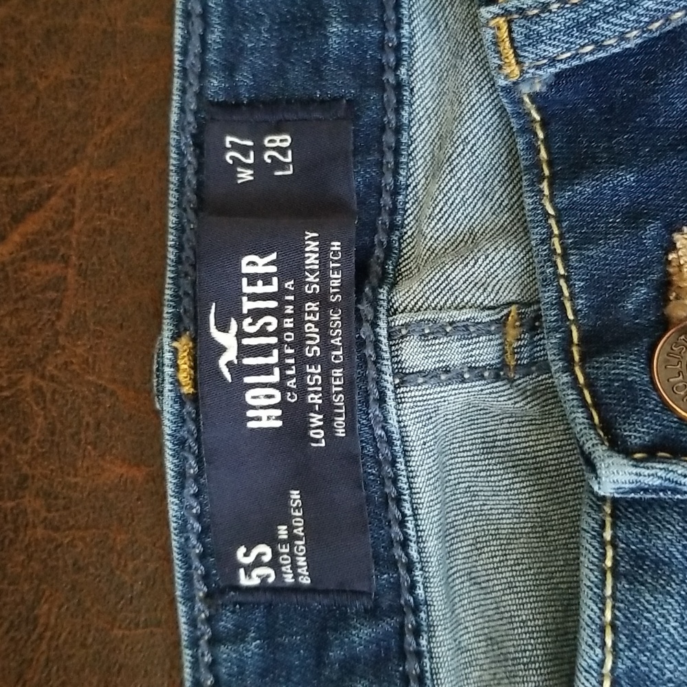 #K - 27/25 Hollister Low-rise Super Skinny Classic Stretch Sz 5S - Picture 2 of 9